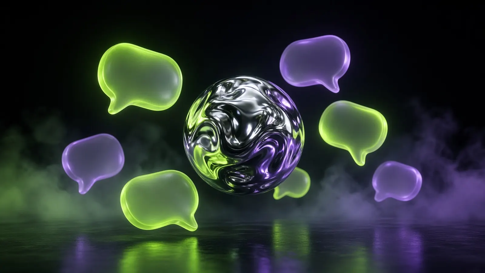 Abstract 3D illustration for AI Agents for Customer Support: How to Deploy Them Well