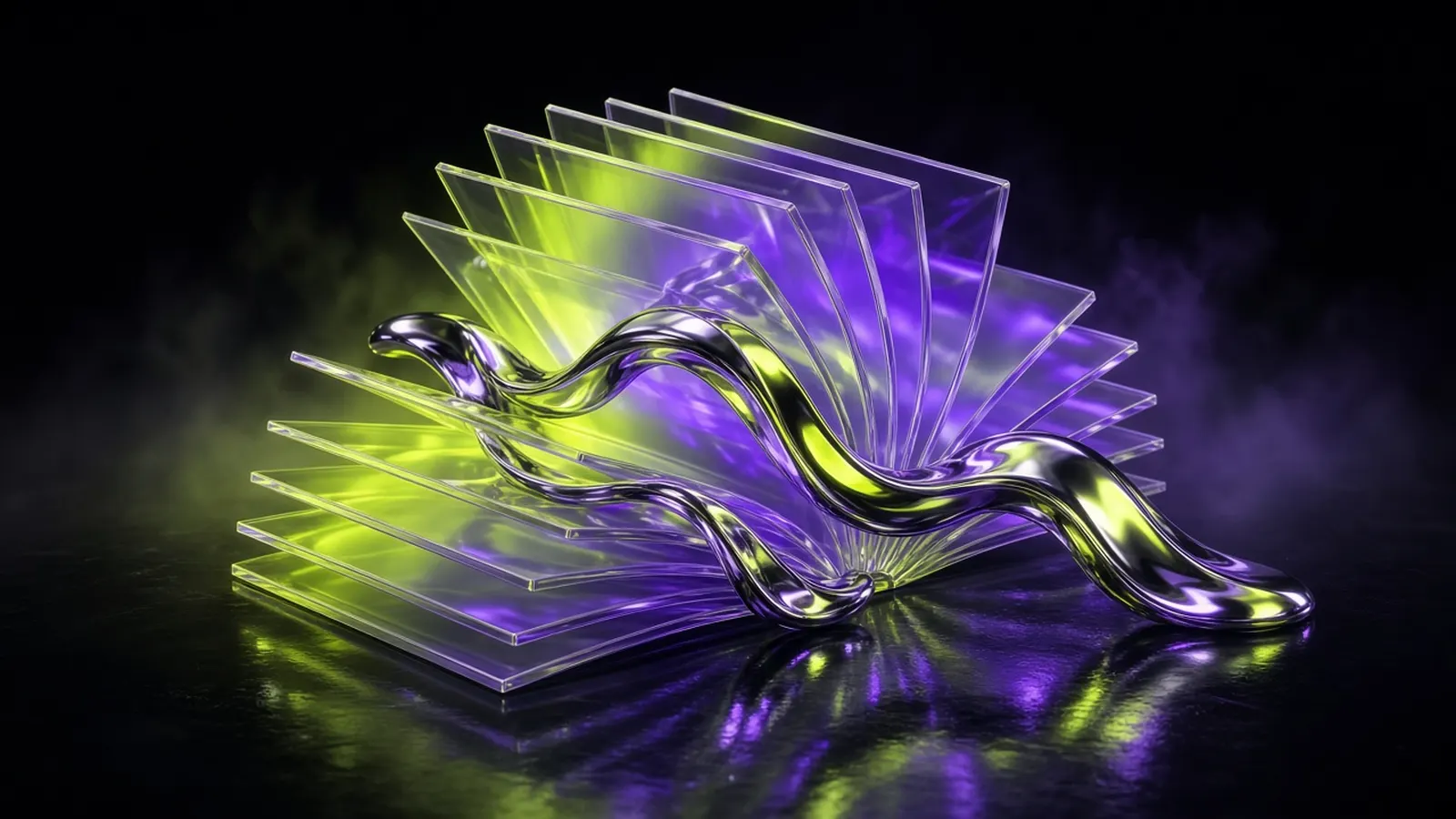 Abstract 3D illustration for Generative AI Content Strategy: Scale Without Going Generic