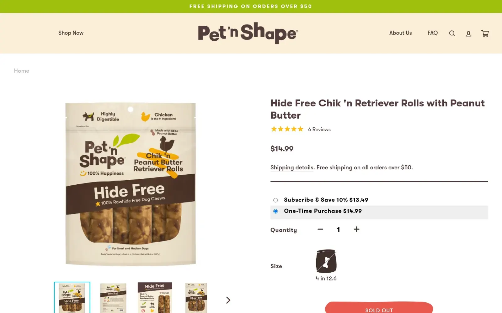 Product page of the Pet 'n Shape Shopify store designed by Startup Slang