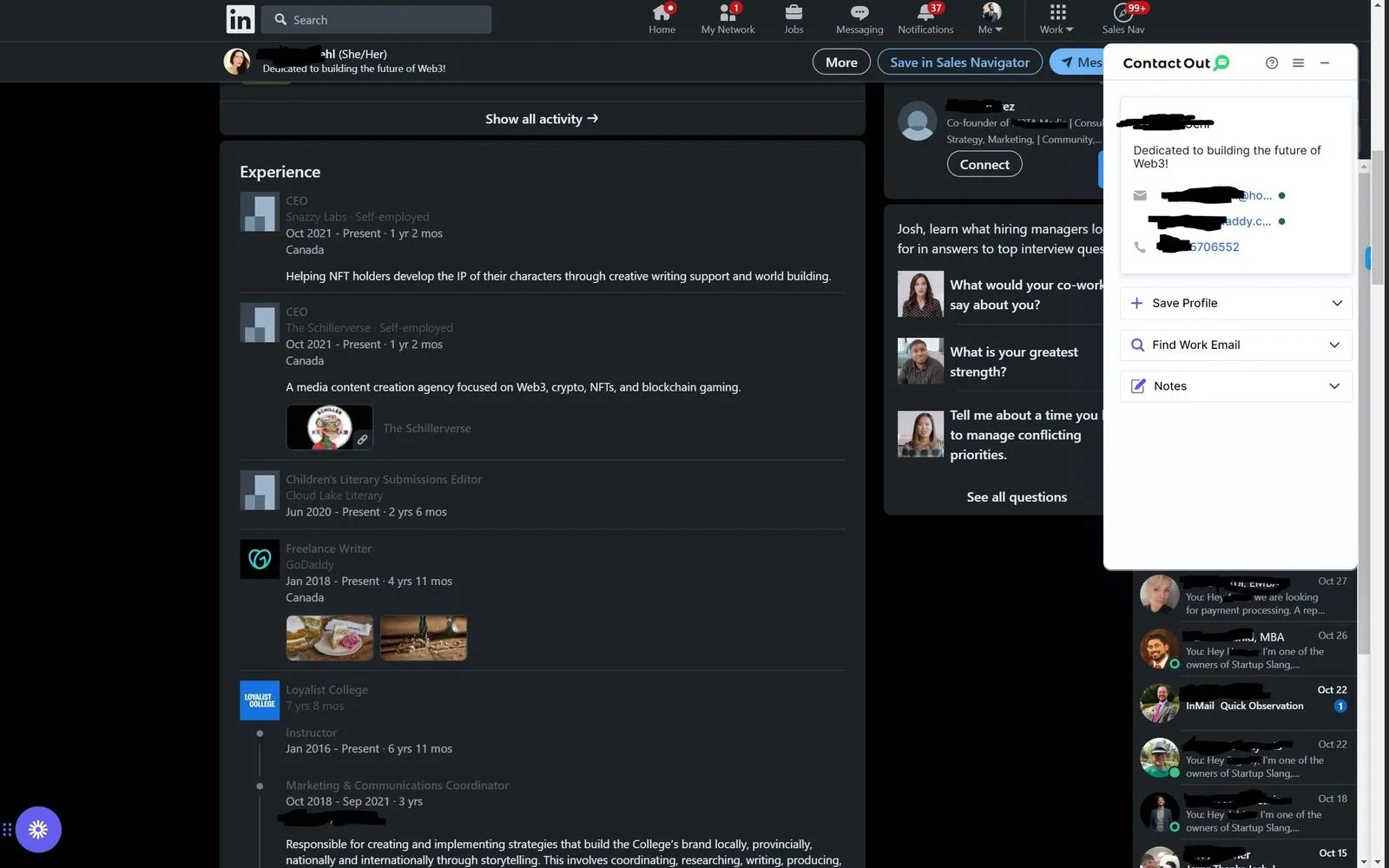 ContactOut browser extension review