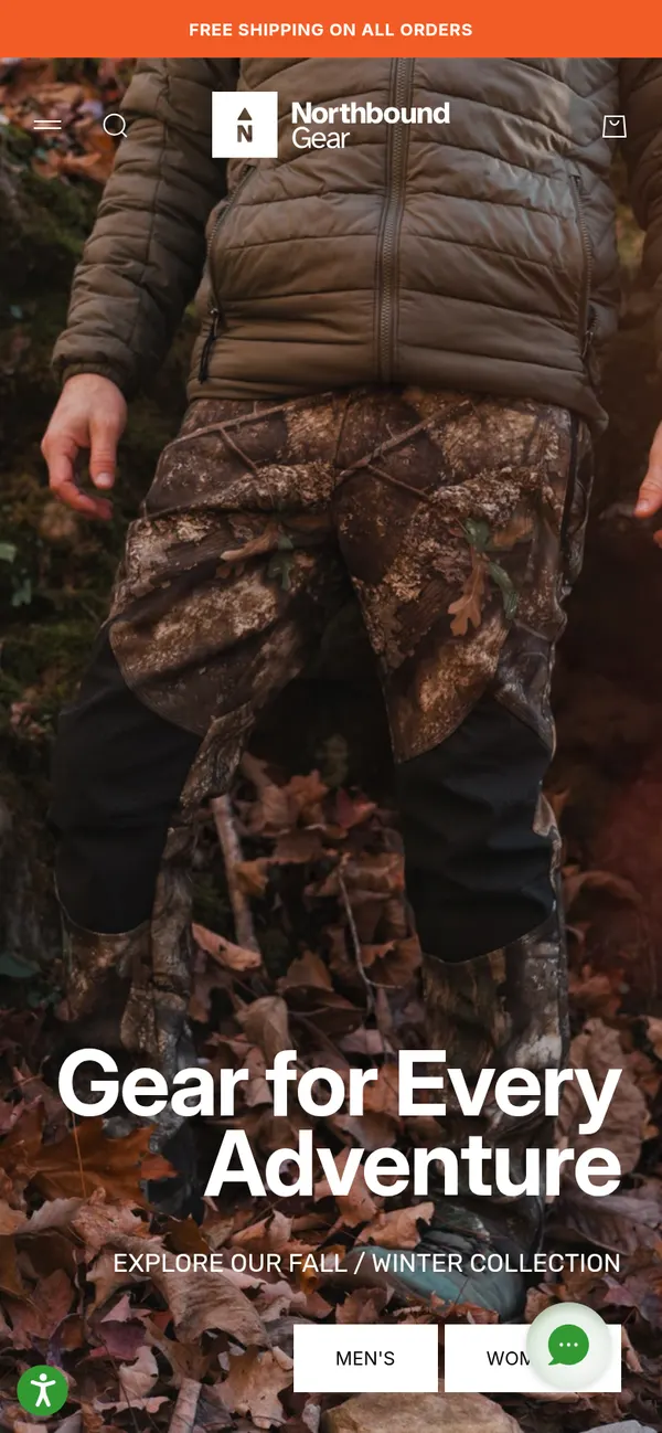 northboundgear.co on mobile