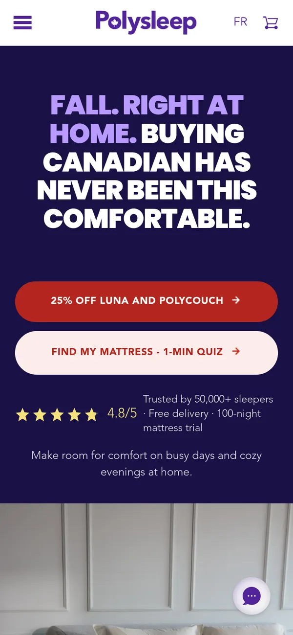 polysleep.com on mobile